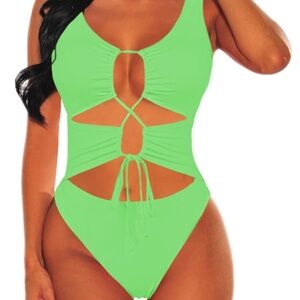 Vibrant Green One-Piece Swimsuit